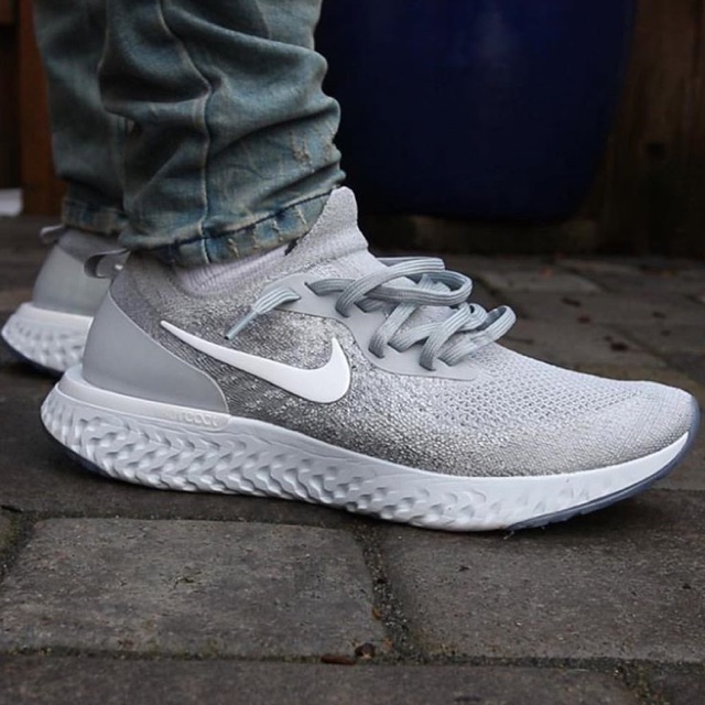 wolf grey nike epic react flyknit