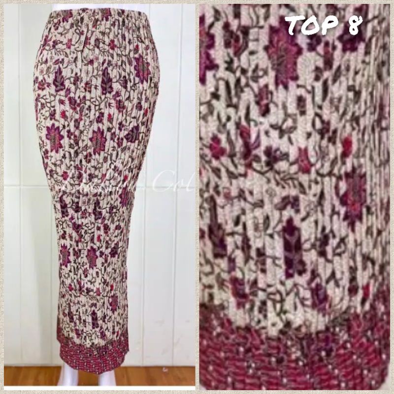 Rok Plisket Batik Terlengkap Premium Bawahan Kebaya Jumbo Murah