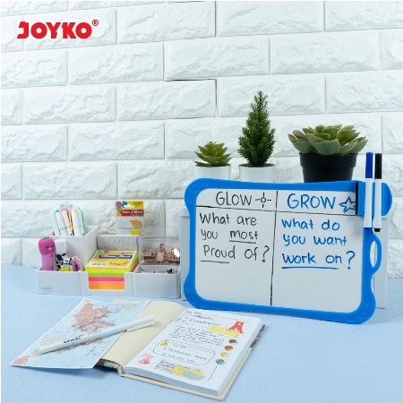 JOYKO PAPAN TULIS SET ( WBS - 170CO ) PAPAN JALAN PUTIH WHITEBOARD SET