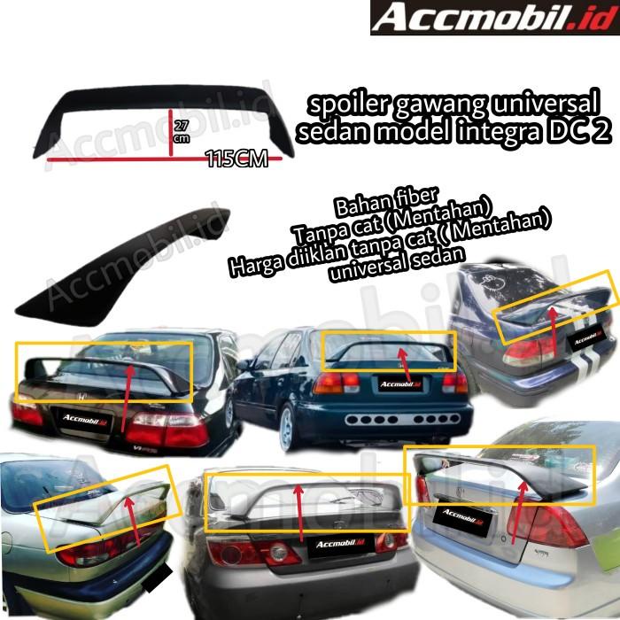 spoiler gawang universal model spoiler integra Dc2 DC 2 fiber mentah