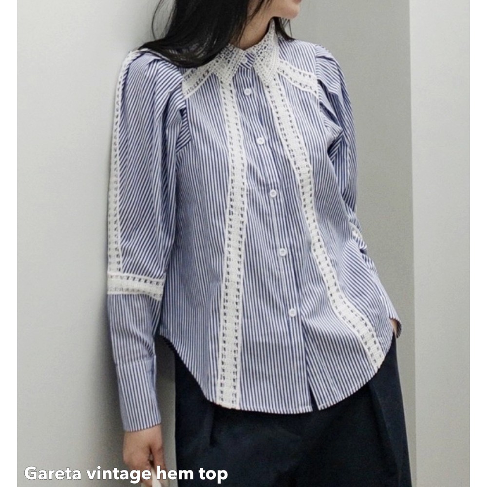 Gareta vintage hem top -Thejanclothes