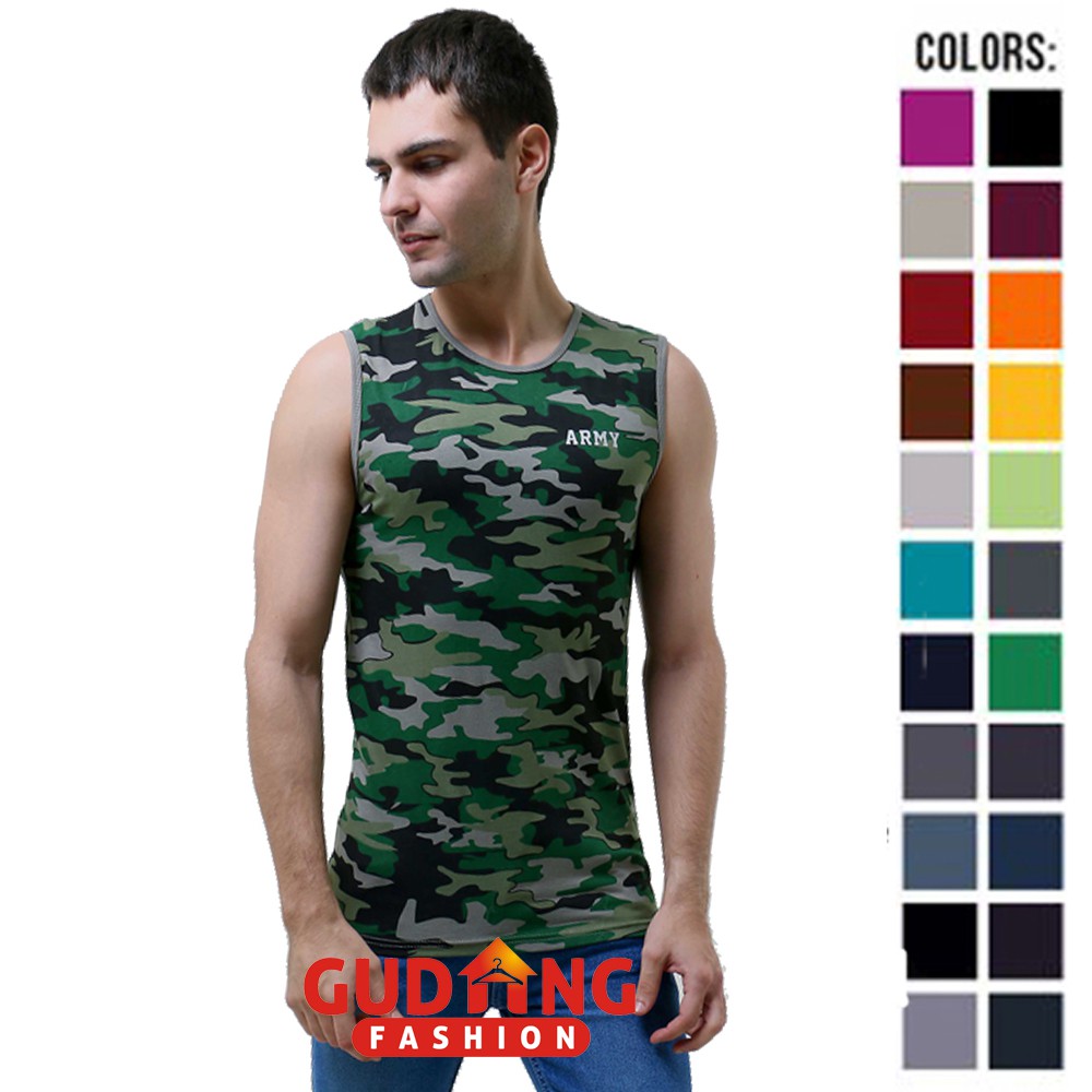 Singlet Polos Cowok / Pakaian Dalam / Singlet - Banyak Pilihan Warna Fitness (COMB)