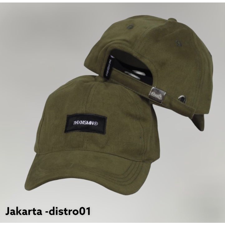 Topi Distro Pria THXNSMN Terbaru/Topi Rappel Denim Clib Besi Cakop