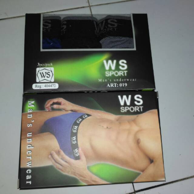 Celana dalam pria ready  merk weisin kualitas bagus kode 019