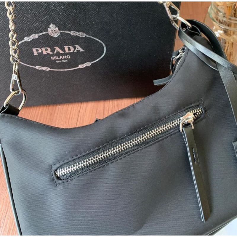 TAS SELEMPANG WANITA FREE POUCH PRDA POUCHETTE BAG GIFT SET BOX