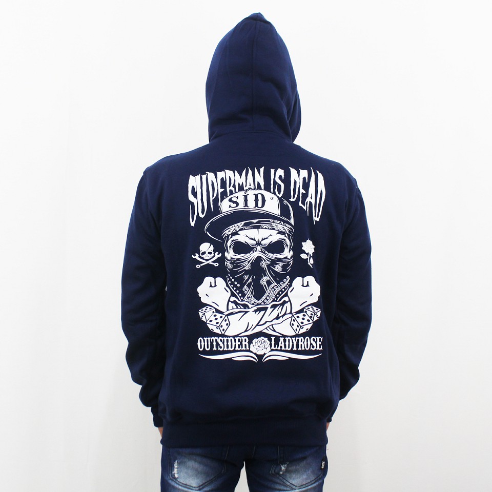 JAKET MUSIK SUPERMAN IS DEAD 01 - JAKET SUPERMAN IS DEAD - SWEATER HOODIE MUSIK SID HEAVY METAL NAVY