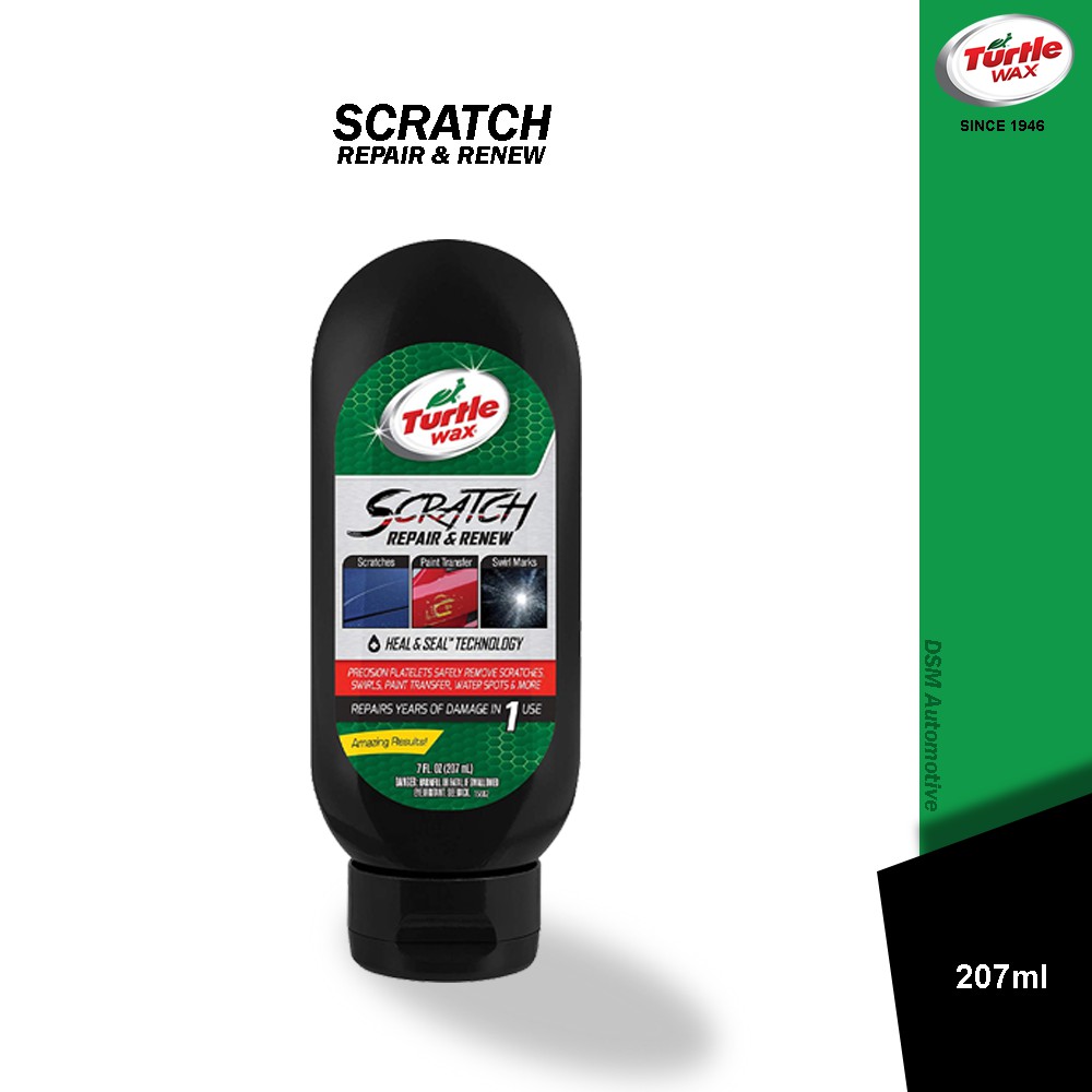 Turtle Wax Scratch Repair &amp; Renew 207ml - Liquid / Hilangkan Goresan Halus Dan Waterspot