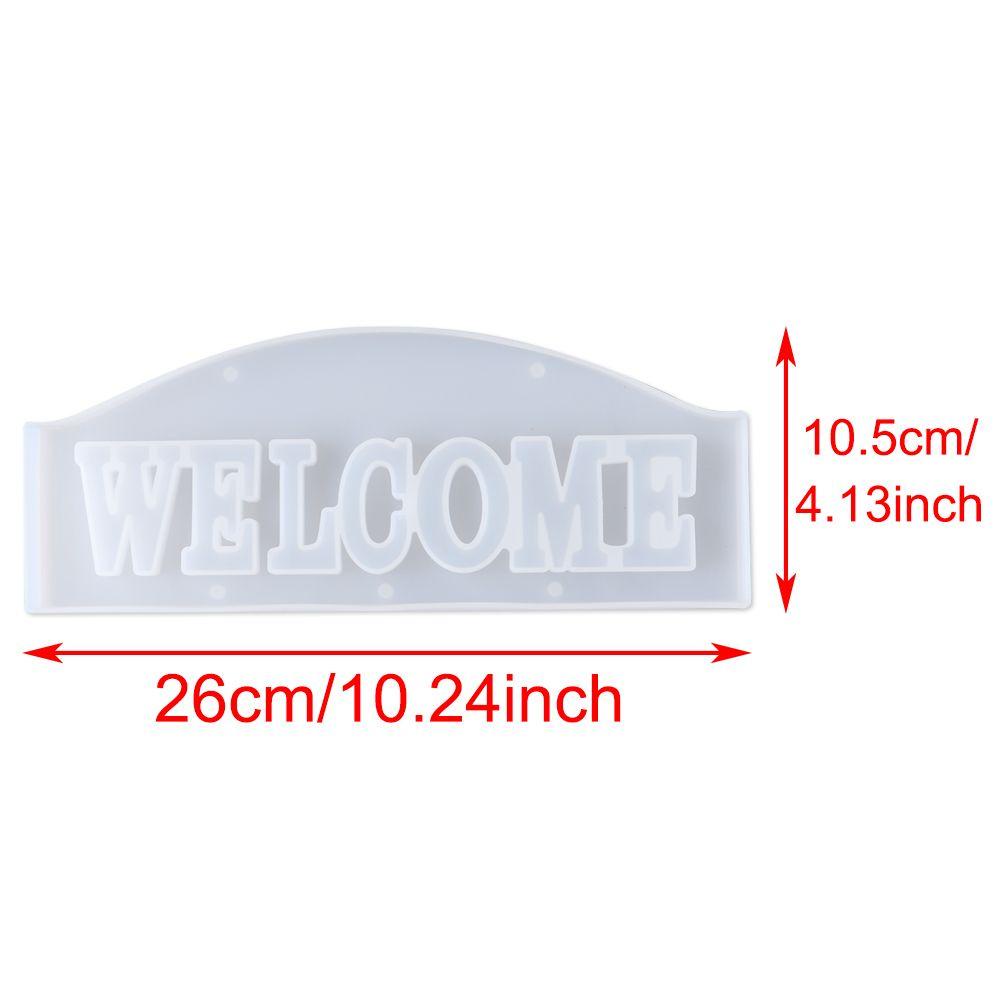 Top Welcome Cetakan Buatan Tangan Lem Kristal Buatan Tangan DIY Kerajinan Dekorasi Rumah Cetakan Resin