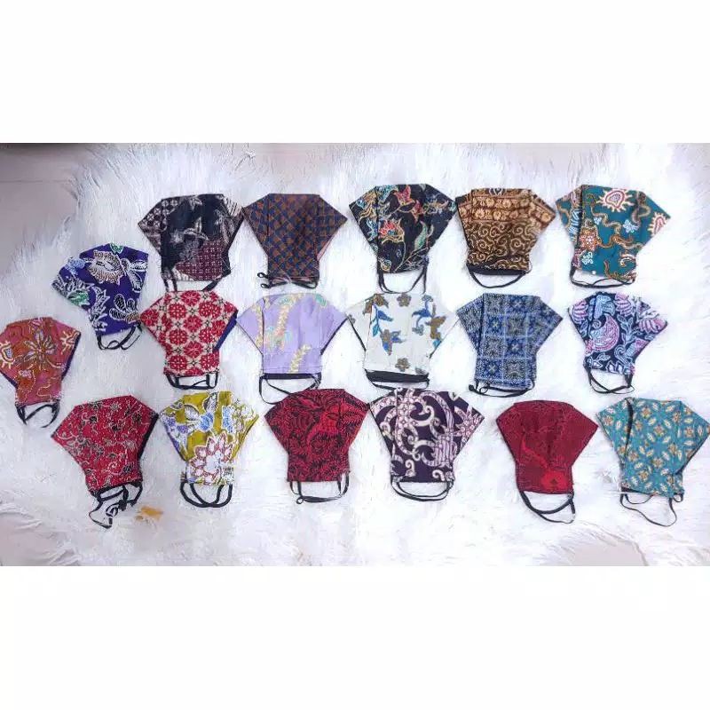 MASKER KAIN 3D 2 PLY / MASKER KAIN BATIK 3D 2 PLY / MASKER 3D