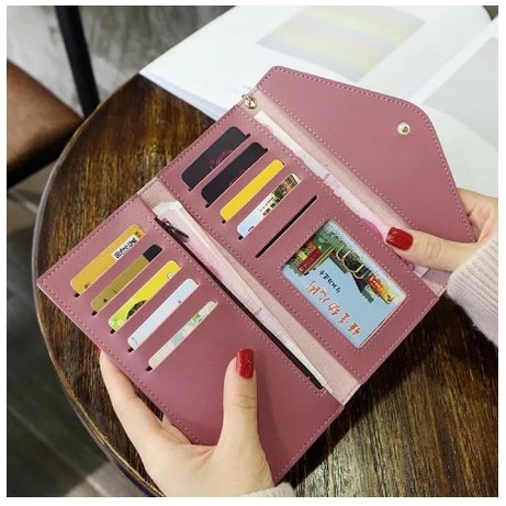 DOMPET PANJANG WANITA 8802 IMPORT TRENDY MURAH | FADHILAH SHOP BJB