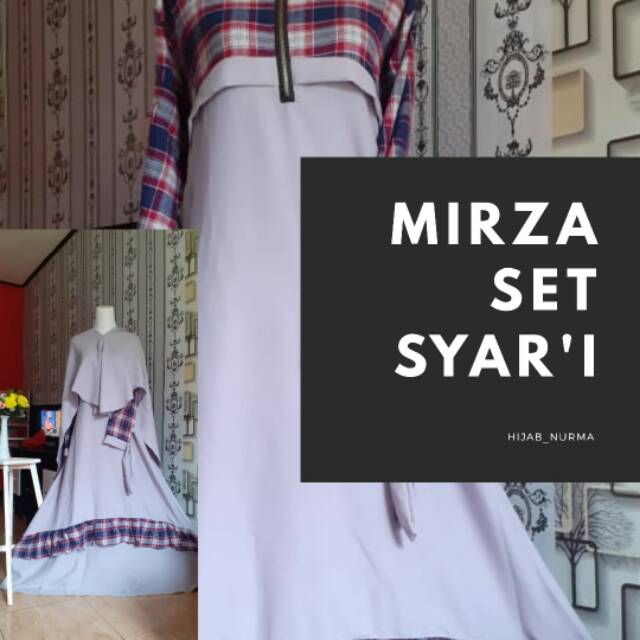 Mirza set Syari / gamis set / gamis syari / gamis mirza