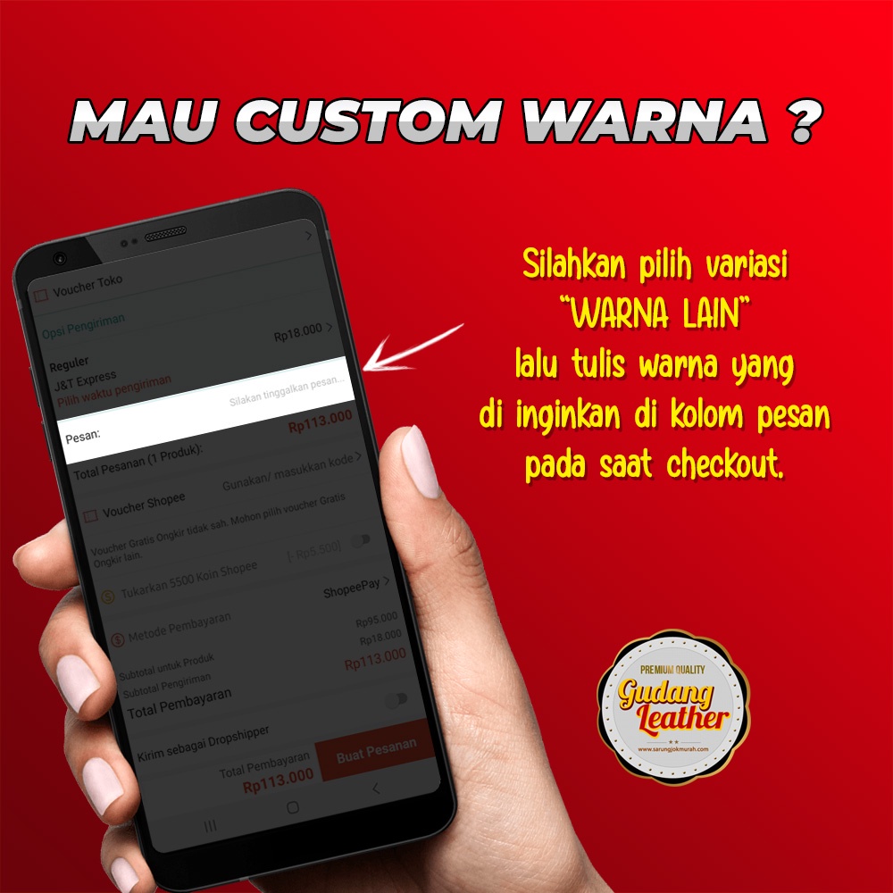 Bantal Motor Premium Empuk dan Anti air - Warna Hitam