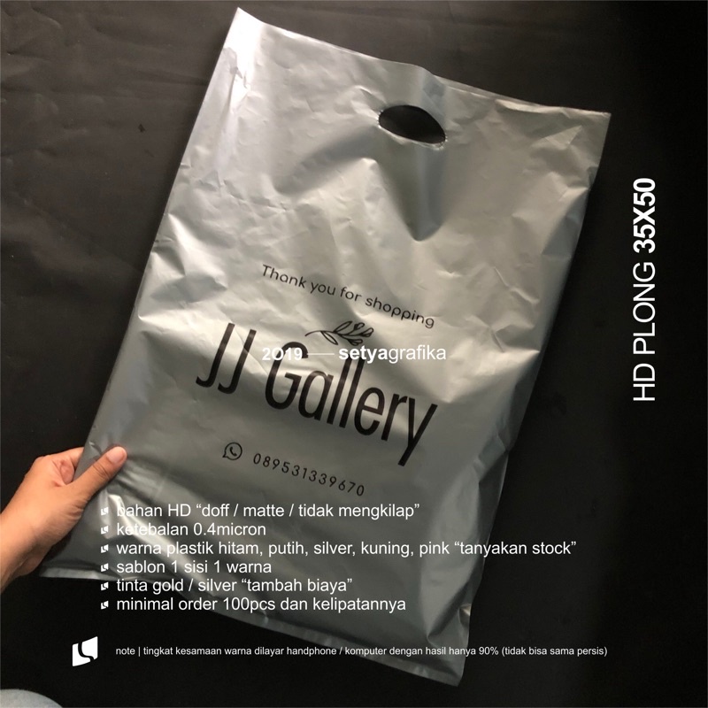 

Plastik HD Plong 35x50 Sablon 1 Warna 1 Sisi