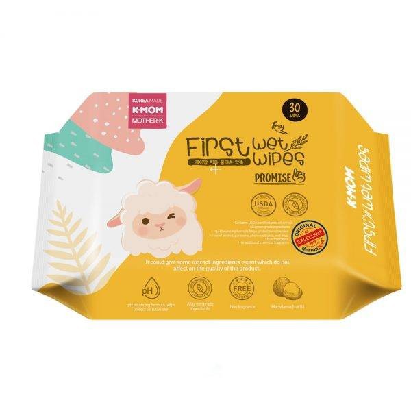 K-MOM First Wet Wipes 30s PROMISE