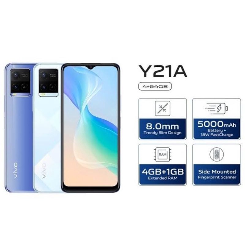 VIVO Y21A RAM 4/64 GARANSI RESMI