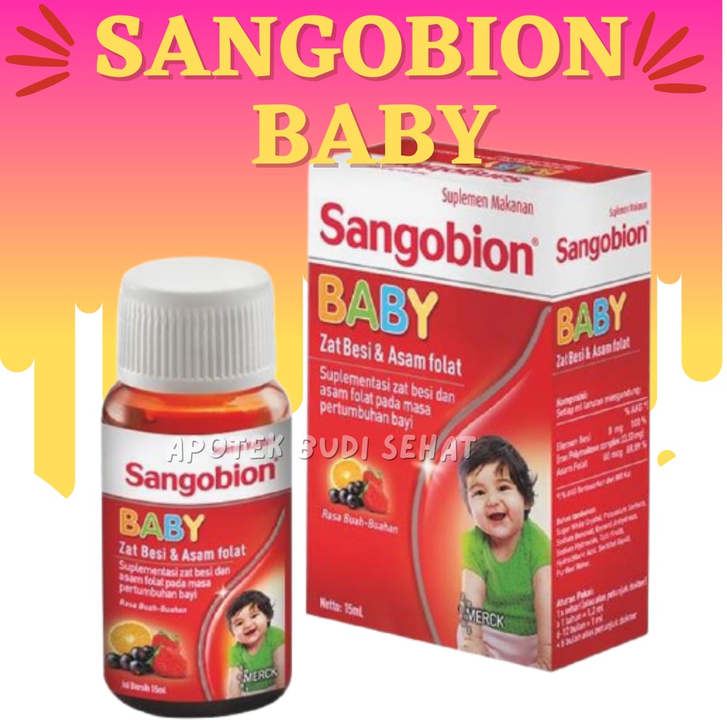 Sangobion Baby Sangobion Drop 30mL Suplemen Makanan Bayi Zat Besi Bayi Vitamin Anak Vitamin Bayi Vit