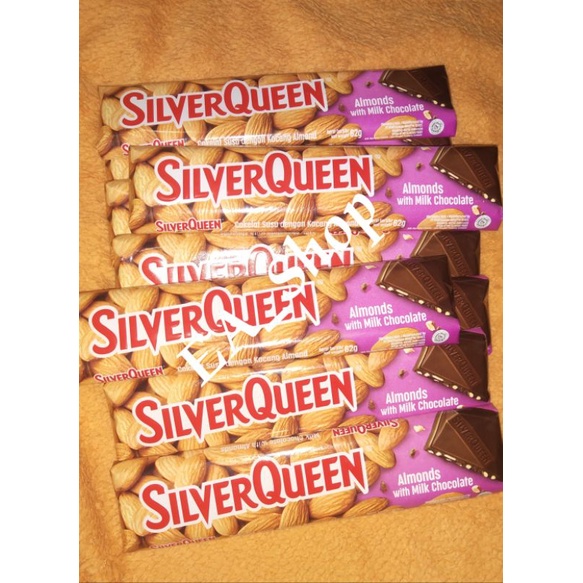 

SILVERQUEEN ALMONDS WITH MILK CHOCOLATE 62 GRAM-SILVERQUEEN ALMOND