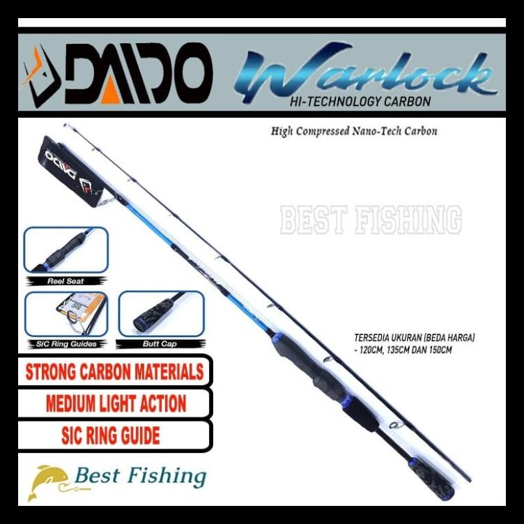 READY STOK JORAN PANCING DAIDO WARLOCK CARBON SOLID 120CM 135CM 150CM JAPSTYLE ALAT PANCING TERMURAH
