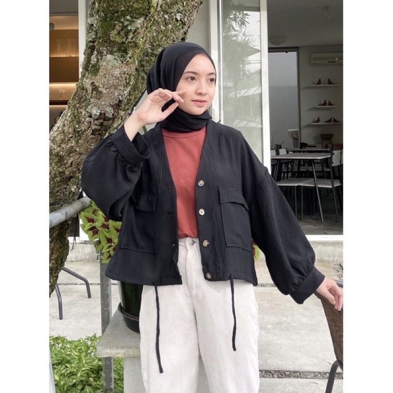 1KG MUAT 5PCS | CANDY OUTER OVERSIZE SERUT AIRFLOW CRINCLE HITS OOTD SELEBGRAM FASHION GROSIR MURAH WANITA