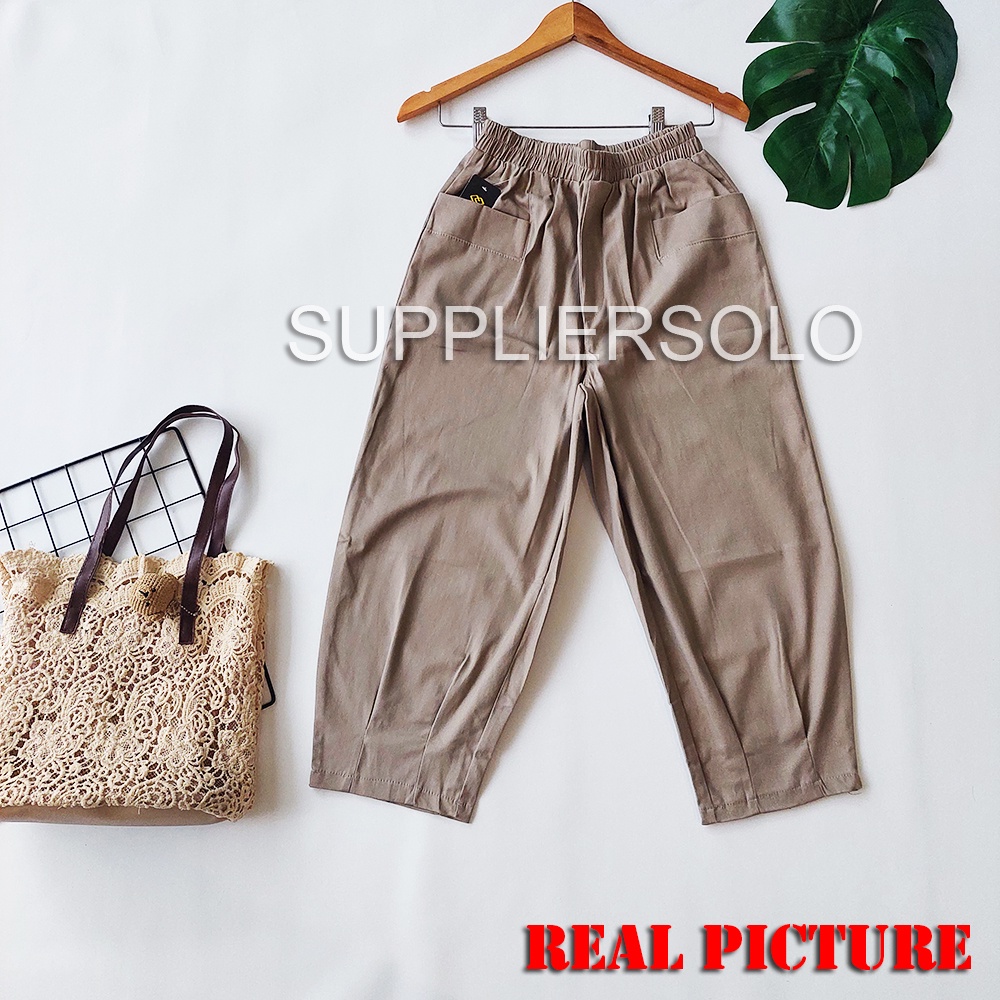 CELANA WANITA KOREA BAGGY JENNI TWILL PREMIUM SEDIA UKURAN 50KG-100KG BAHAN MELAR &amp; HALUS