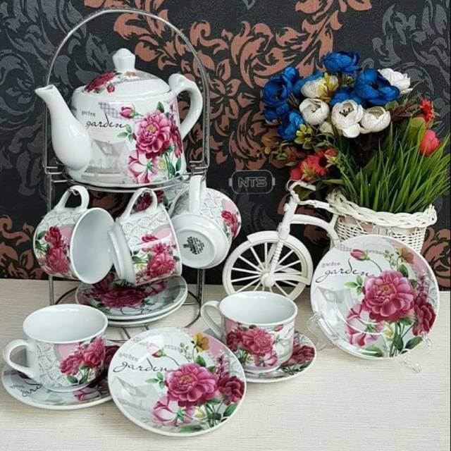 FIORENZA AK-812 TEA SET WITH RACK