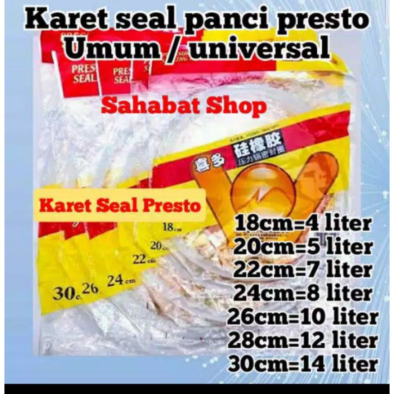 

karet prestos semua ukuran