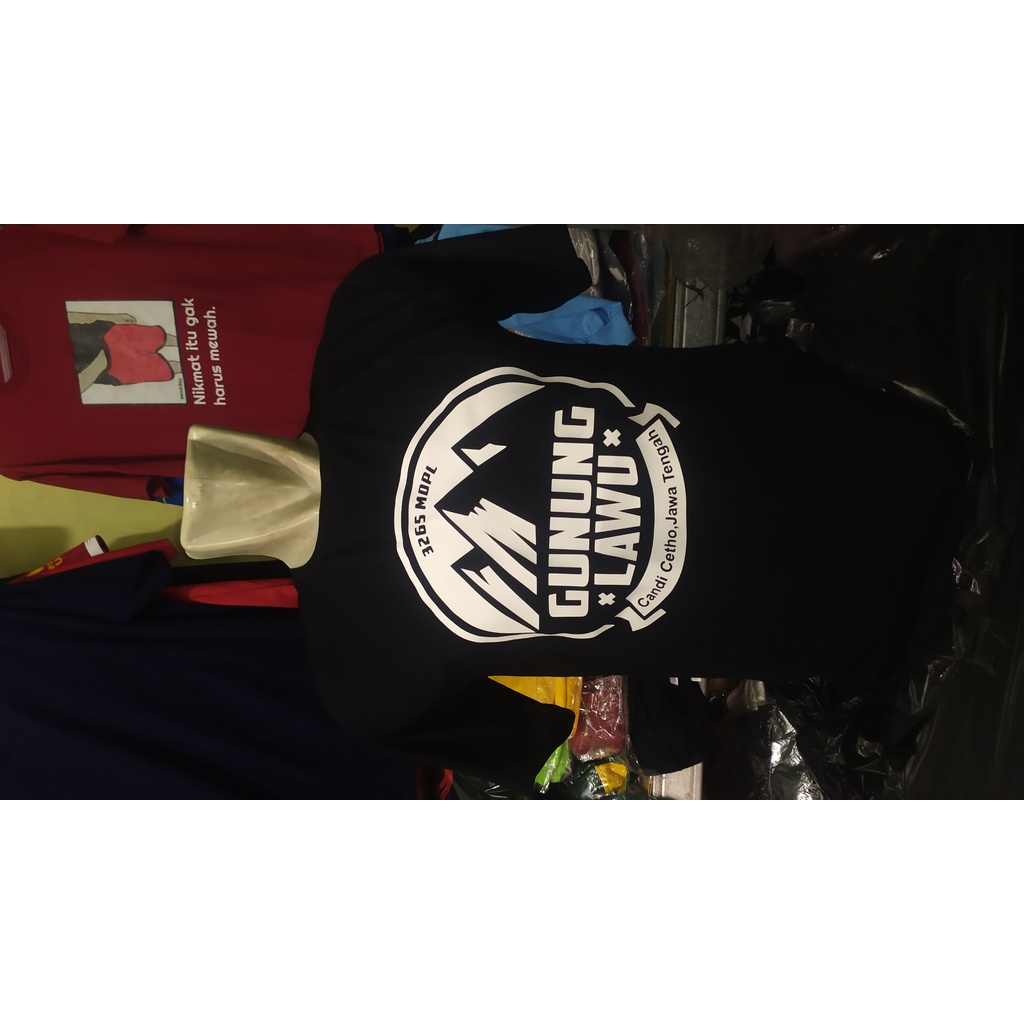 T-SHIRT KAOS GUNUNG LAWU / KAOS PENDAKIAN GUNUNG LAWU