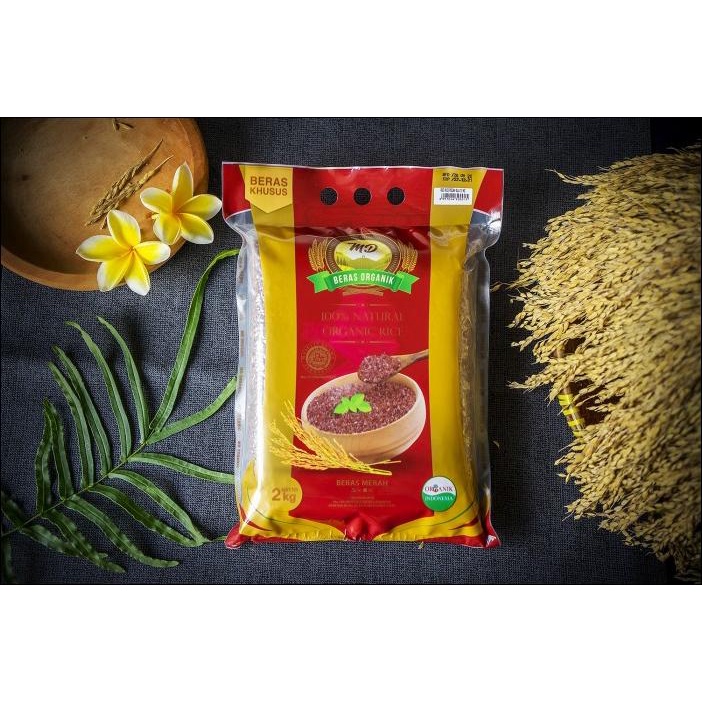 

MD Organic Red Rice Kupas Kulit 2kg