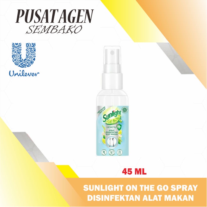 Jual SUNLIGHT DISINFEKTAN ALAT MAKAN SPRAY 45 ML DISINFECTANT ON THE GO ...