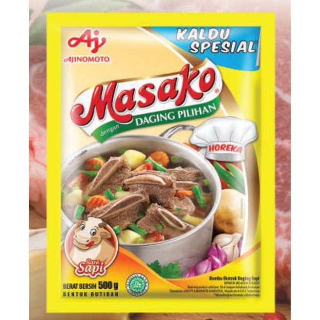 

Bumbu Kaldu Masako Rasa Sapi 1kg