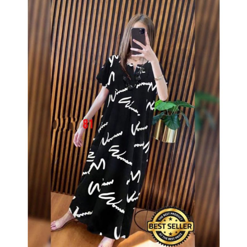 Daster Panjang Semata kaki Busui Kekinian Non Ruffle  AFERO STORE-LONG(WOMEN)