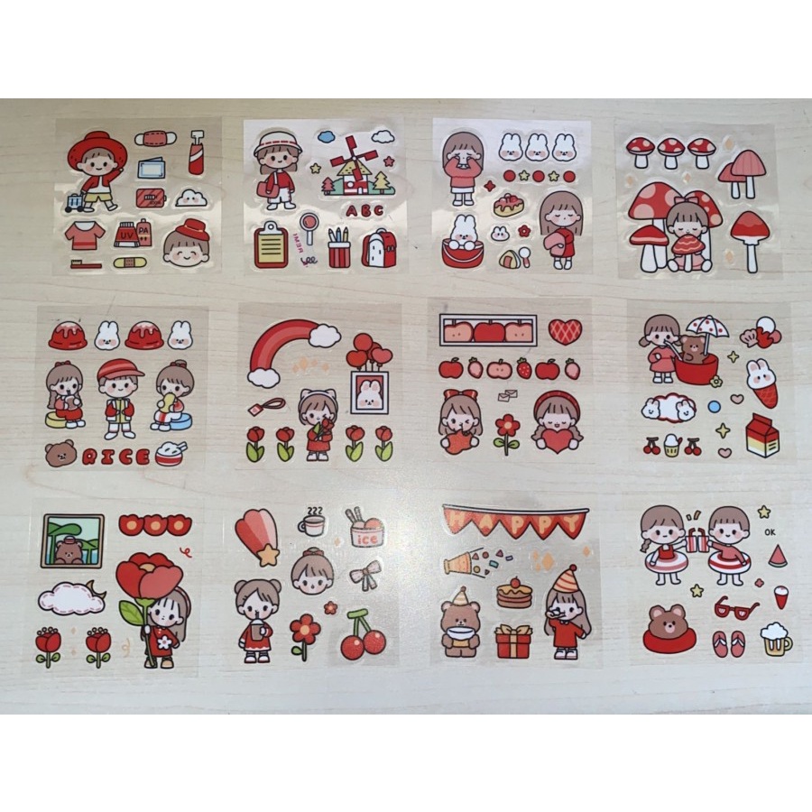 LT- [5GR] [ MURAHHH BGT ] STICKER botol minum STIKER 2D - sticker Aesthetic Hp Laptop Terbaru Termurah Lucu