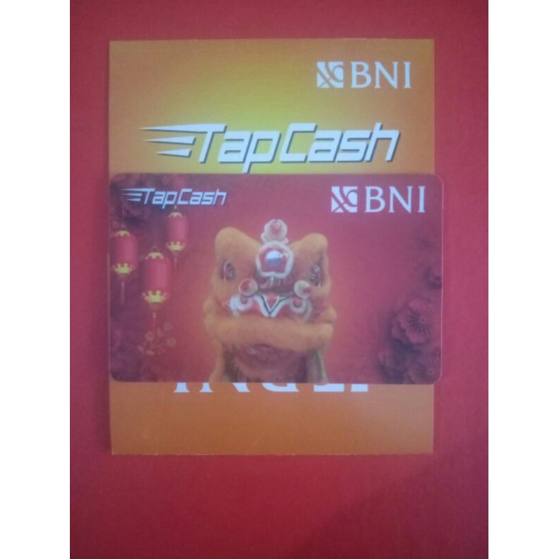 Tapcash BNI edisi Chinese New Year (Barongsai) /Like eMONEY eTOLL Flazz or Brizzi