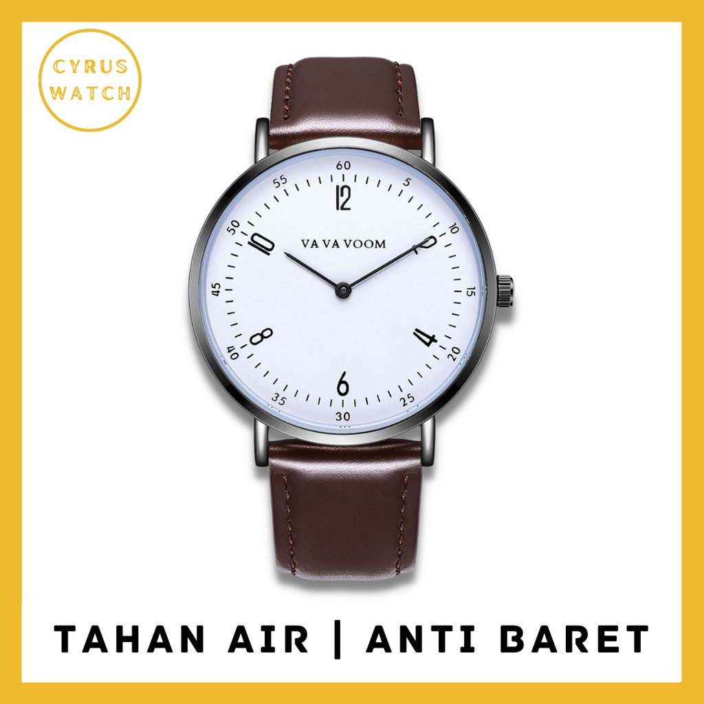 VV003 Bisa COD Jam Tangan Pria Smart Casual / Jam tangan santai pria jam tangan kulit sintetis vv