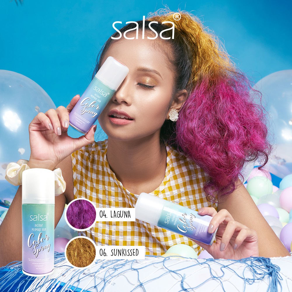 SALSA Instant Mermaid Hair Color Spray - Semir Rambut Temporary
