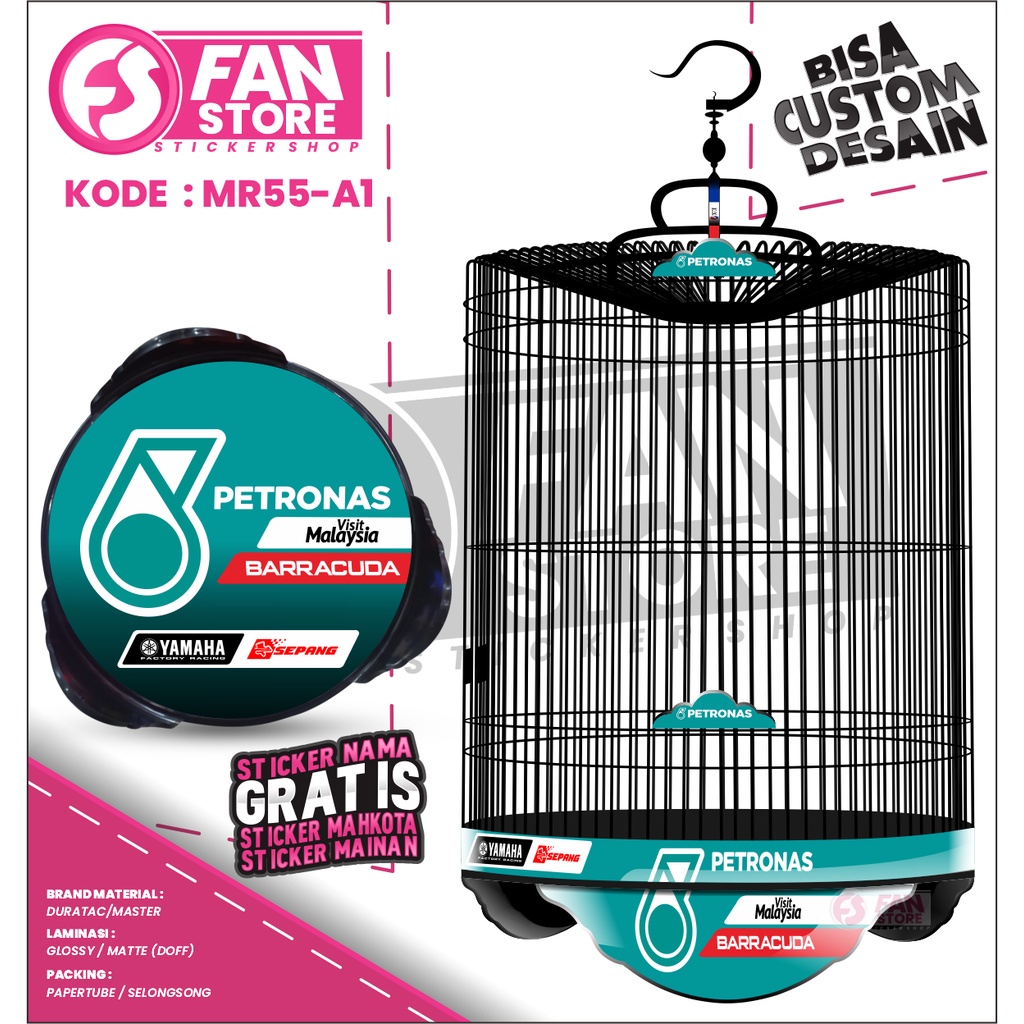 Stiker Decal Tebok Murai Stiker Sangkar Murai Custom Tosca - Sticker Tebok Murai