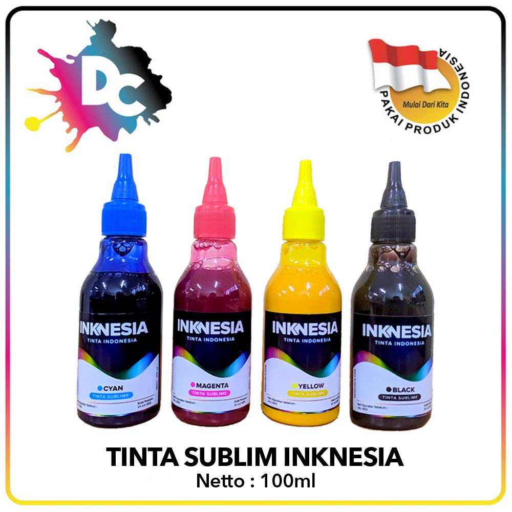 Tinta Sublim Inknesia L Series &amp; T Series 100ml Ekonomis L120 L200 L310 L360 L365 L380 L365 L1300 Dll