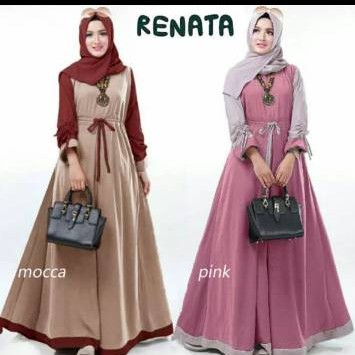 Gamis Wanita Muslimah Syari Dewasa Jubah Muslim Cewek Maxidress Casual Baju Muslim Wanita Remaja Dew