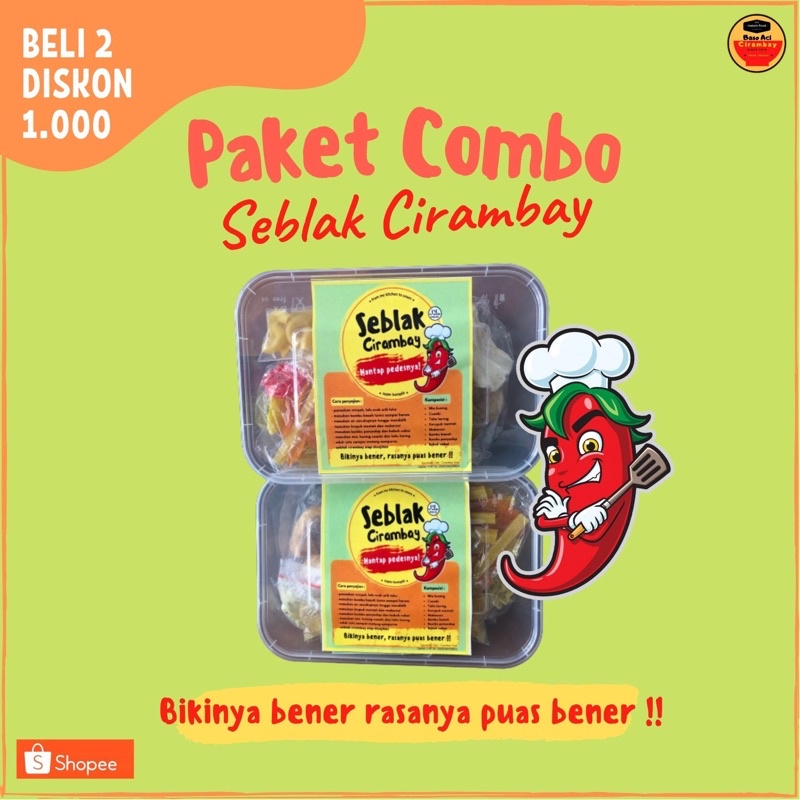 

PAKET COMBO Seblak Cirambay (isi 2pcs)