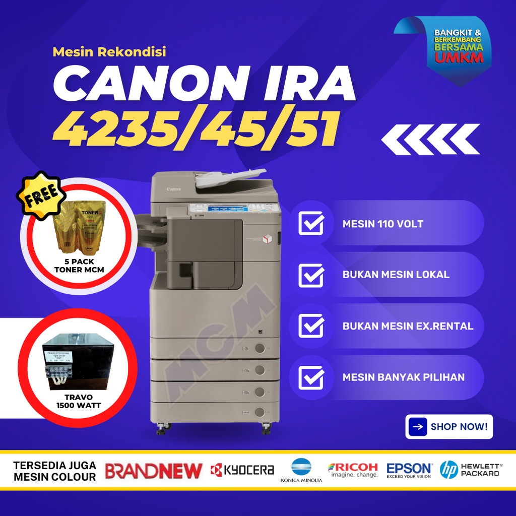 Jual Mesin Fotocopy Canon Ir Adv 4235 4245 4251 Rekondisi 110 Volt Shopee Indonesia 9792