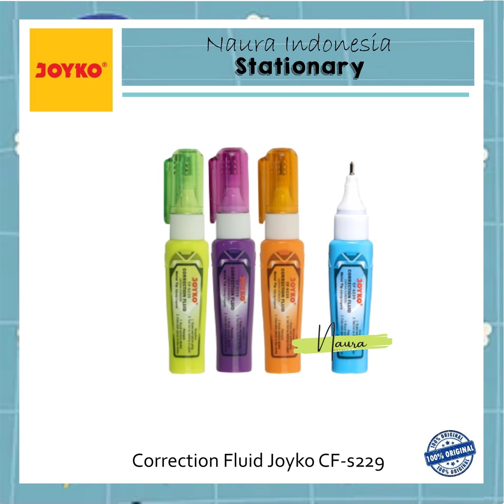 

Correction Fluid Cairan Koreksi Joyko CF-S229 | Penghapus Cair Joyko CF-S229 | Tip Ex Joyko