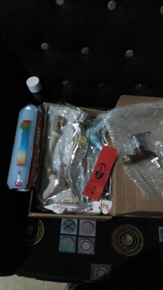 Keran Pvc Taman Abs 1/2 Drat Kuningan Blanc