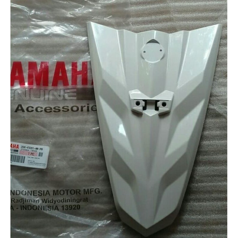 cover tameng dudukan plat depan mio soul gt 125 blue core - 09ans