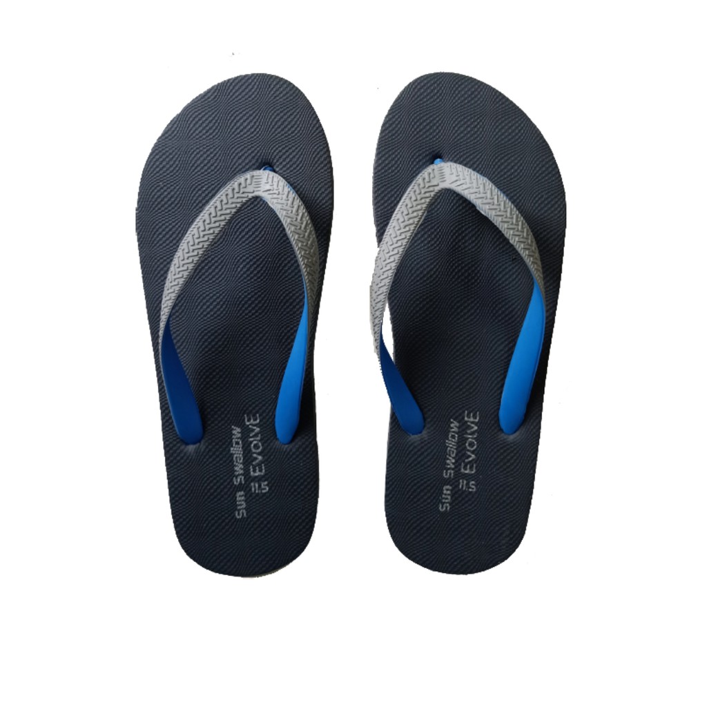 Sandal Jepit Sun Swallow Evolve PAKET ISI 2 Khusus Size 10,5 Abu Biru