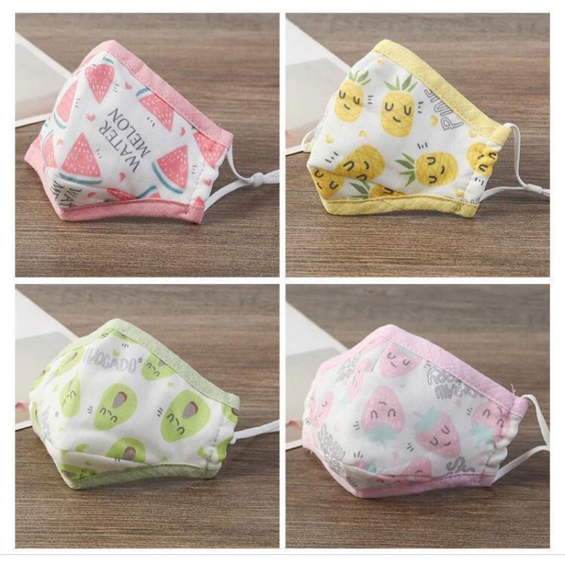 masker anak kain balita motif  bisa diadjustable / reuseable