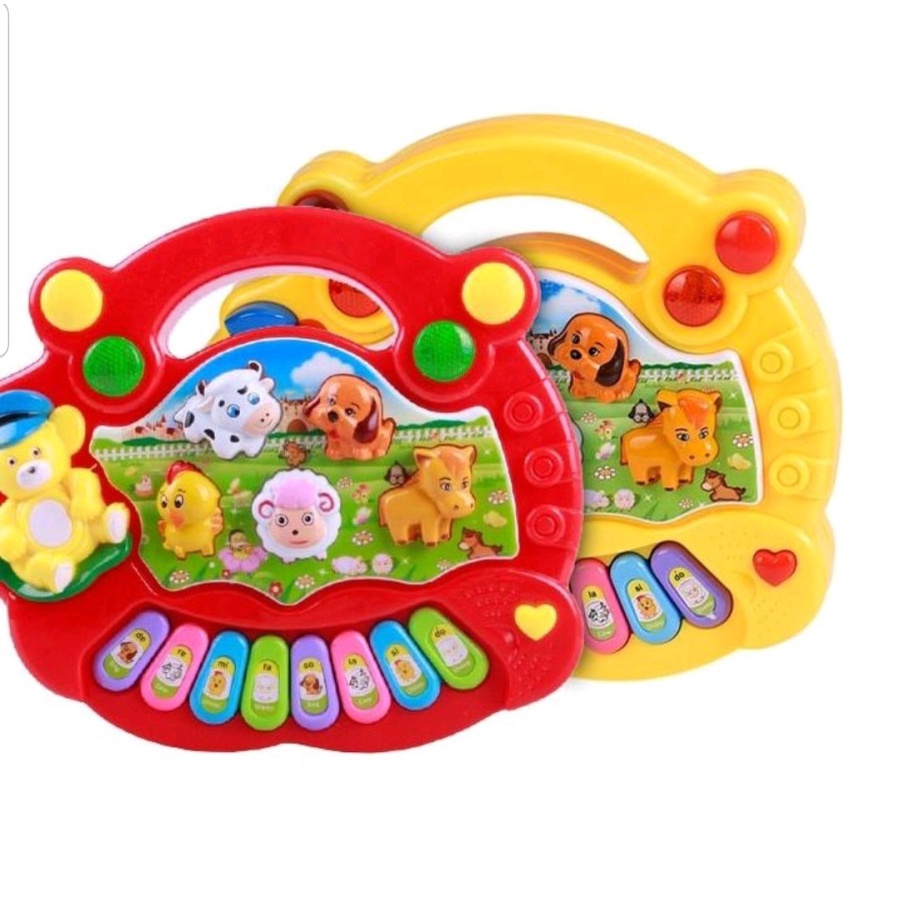 MAINAN PIANO ANIMALS SUARA HEWAN -  MUSIK PIANO LAMPU KARAKTER DAN DO RE MI - BC