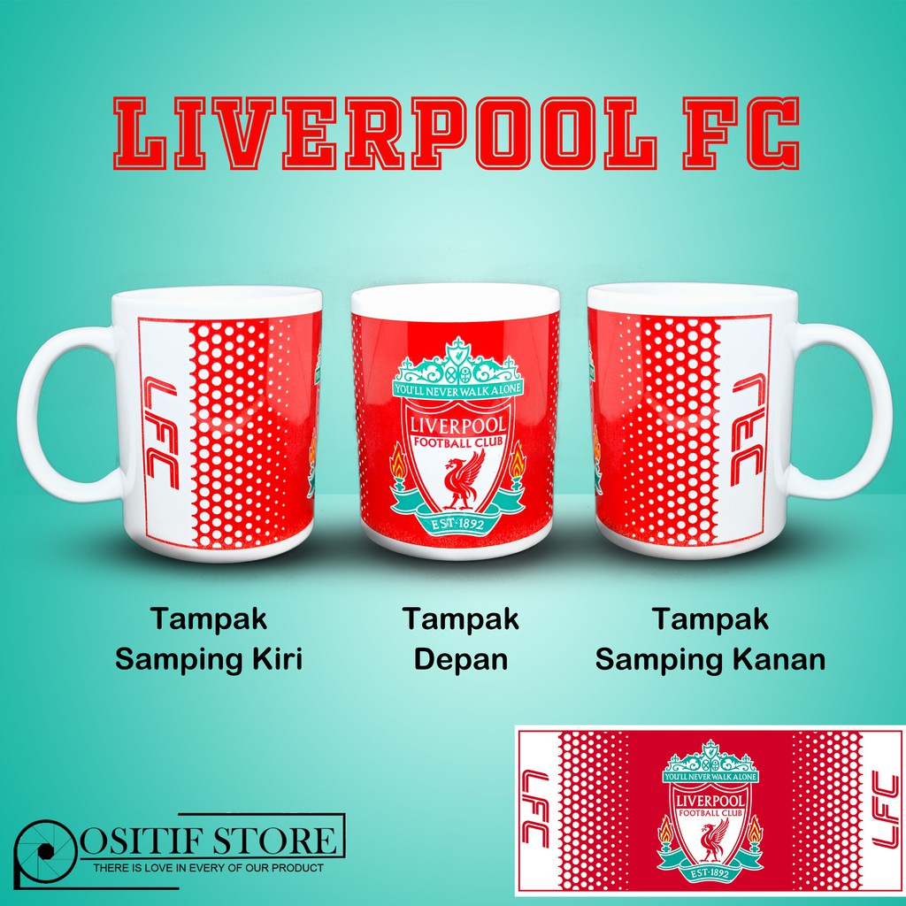 GELAS MUG LIVERPOOL FC - MERCHANDISE LIVERPOOL OFFICIAL - SOUVENIR LIVERPOOL