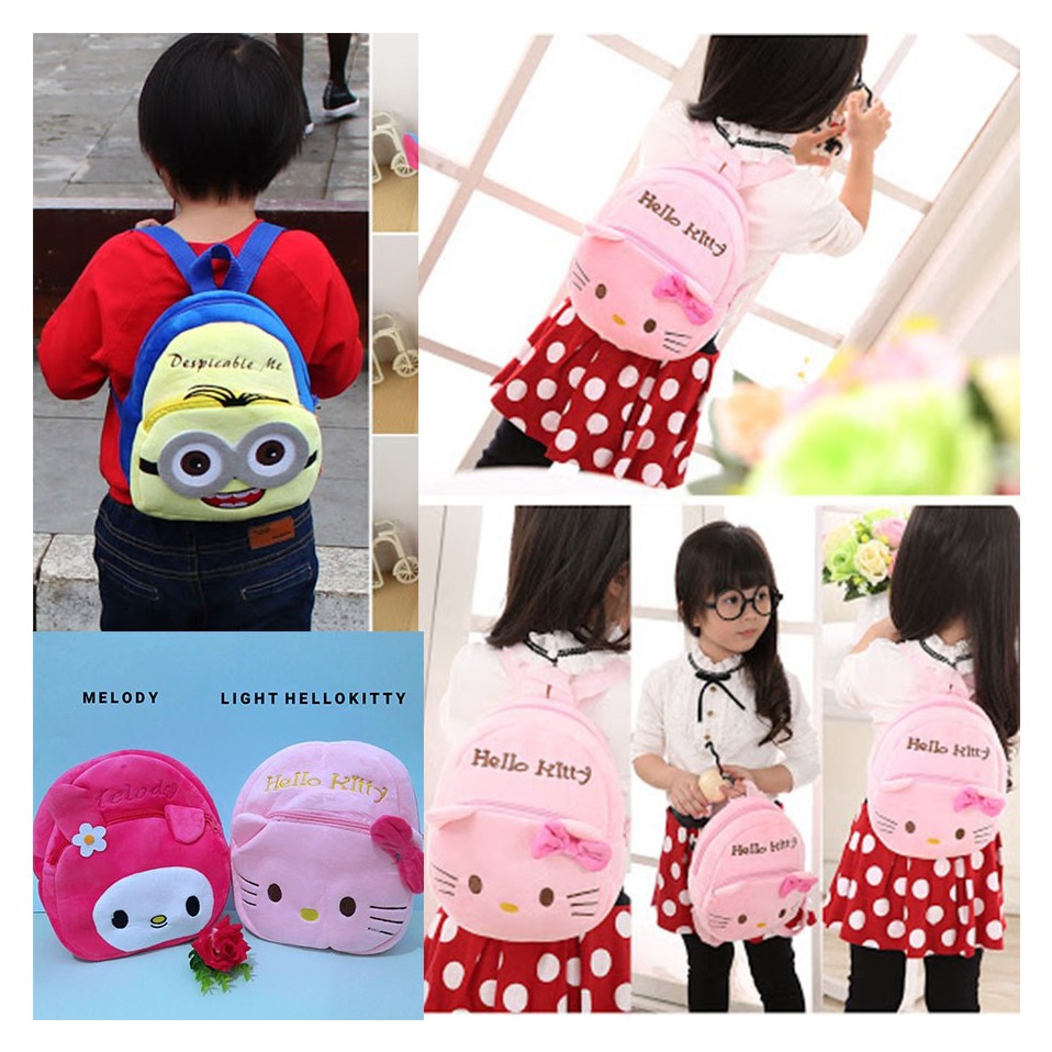 ☀ INDOLAND ☀ Tas Ransel Anak Karakter Bag Backpack Mini Motif Cartoon Cute Cod Import R115