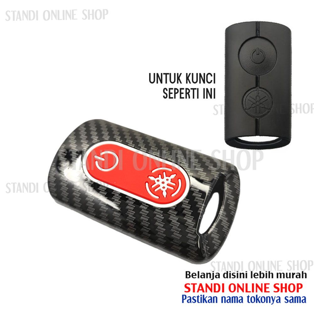 Cover Remote Sarung Kunci Smartkey Carbon Case Yamaha NMAX Aerox XMax