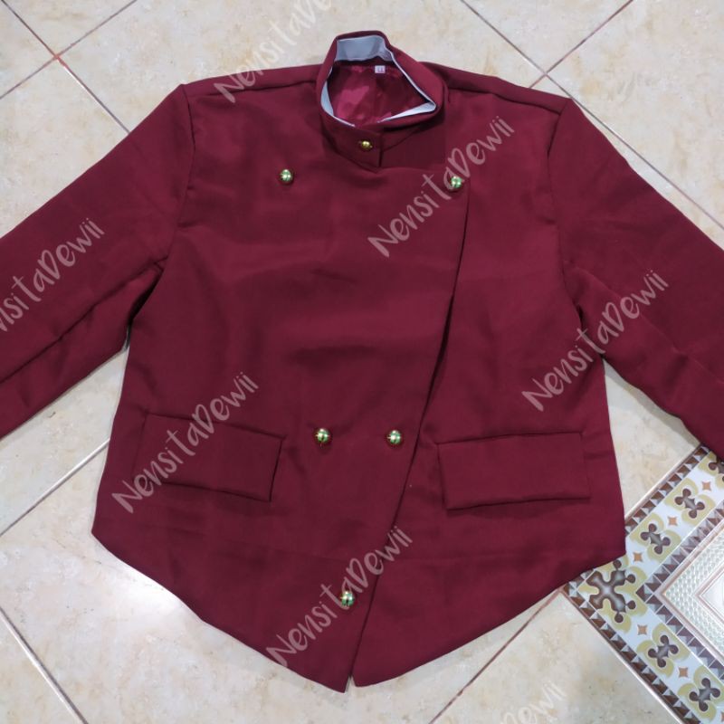 Beskap Solo / Warna Merah Maroon